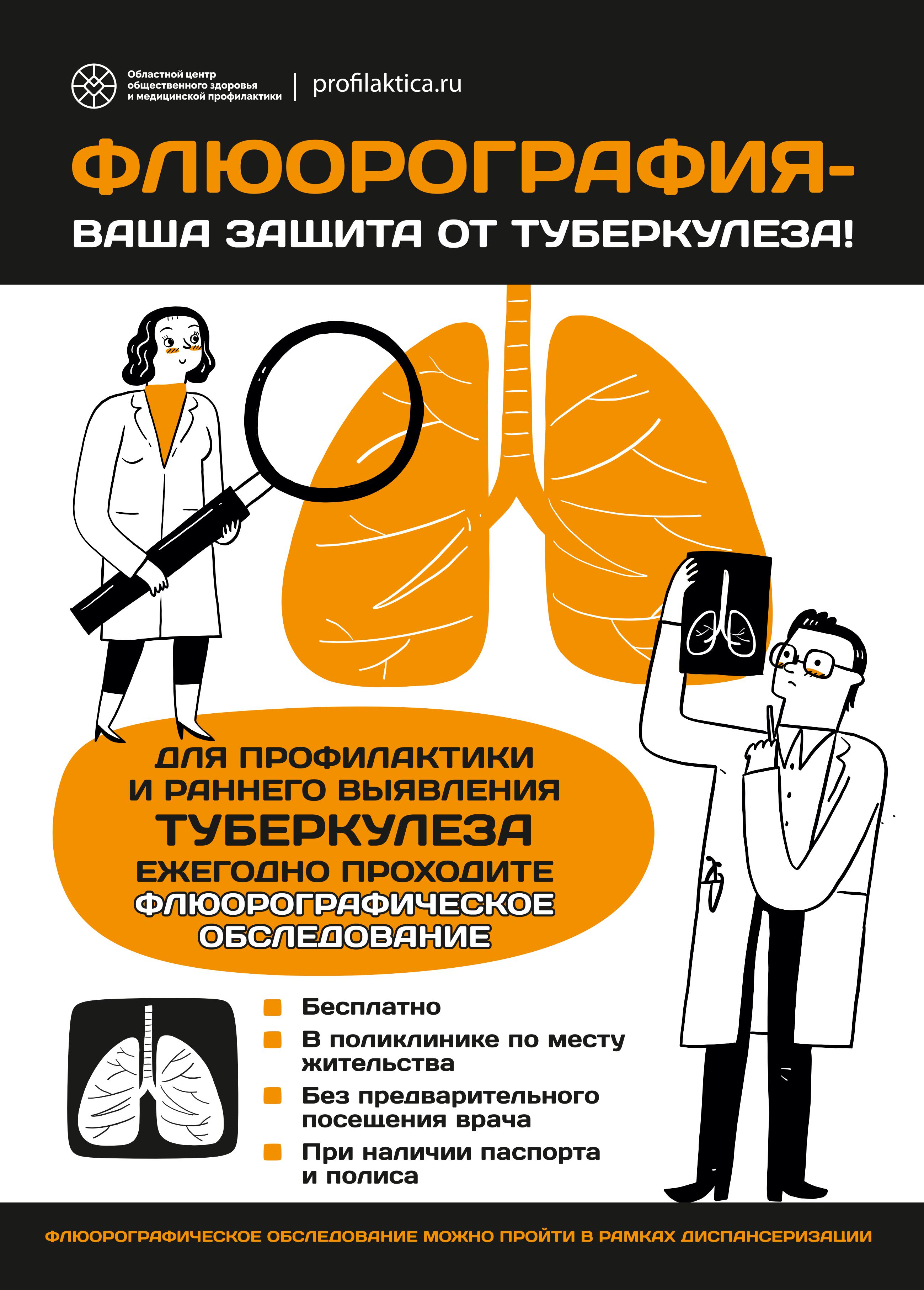 Листовка Раннее выявление туберкулеза А4